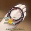 Nova Pulseira de Granada Natural Feminina Duplo Círculo Cristal Pulseira Estilo Nacional Simples Moda Joker Par Joias Atacado