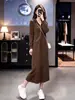 Vestido tejido de estilo perezoso de Melard para mujer, nueva colección otoño/invierno 2026, elegante, que favorece la figura y estiloso vestido largo