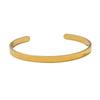 Pulseira Transfronteiriça de Aço Inoxidável para Mulheres, High-End, Popular, Nicho Estilo Vintage Aberto em C, Pulseira Versátil e que Não Desbota