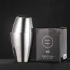 Juego de coctelería profesional 304 con vaso y coctelera Boston americana.