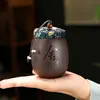 Latas de Té de Arena Púrpura Zhu Ni Pequeñas Portátiles Chinas Selladas a Prueba de Humedad para Almacenamiento Doméstico de Té Pu'er Blanco para Regalo Al por Mayor