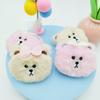 Broche de Muñeco Oso de Peluche de Dibujos Animados Coreanos Colgante para Mochila Escolar DIY Pasador para el Cabello Infantil Accesorios Decorativos de Muñeca para Ropa