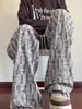 Pantalones de verano a cuadros para hombre con efecto de caída, pantalones de pana rectos anchos holgados, marca de moda, pantalones casuales ligeros para adolescentes