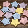 Etiquetas de Costura para Ropa de Estrella de Cinco Puntas Colorida de Dibujos Animados Botones Ropa de Muñeca Manualidades DIY Cintas para el Cabello Pulseras Collares Decoraciones