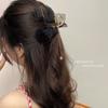 Presilha de Cabelo de Rede com Laço Disco de Cabeça Infantil Presilha de Cabelo Presilha Grande de Pinça Presilha Tubarão Presilha de Cabelo com Franja de Pérola Verão
