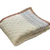 Exportado para a Coreia, Colcha de Piquet Classe A para Mães e Bebês com Dez Camadas de Gaze de Algodão Puro, Jacquard Tingido no Fio e Núcleo de Fibra de Soja
