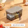 Caja de condimentos de tres compartimentos para cocina casera, juego combinado de frascos de condimentos multi-compartimento, botella de condimento para almacenar condimentos, sal y MSG