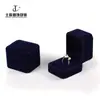 14 Joyero Caja de Terciopelo Azul Oscuro Caja para Anillo Collar Pulsera Colgante Joyería de Perlas Caja de Almacenamiento para Empaque