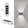 Luces solares de exterior para uso doméstico, iluminación impermeable para patio, luces de pared para decoración de jardín y villa, focos de lavado de pared