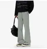Pantalones americanos de pierna ancha y corte micro acampanado para hombre y mujer, de verano, finos, con patchwork inclinado, de secado rápido, resistentes al viento, holgados, informales y repelentes de mosquitos.