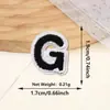 Patches bordados de mini letras em inglês mais vendidos internacionalmente com texto preto e bordas brancas, patches com adesivo termocolante para decorar chapéus e bolsas