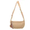 Bolso Cruzado Nuevo de Rejilla de Diamantes para Mujer de Gran Capacidad Bolso de Lona para Estudiante para Clase Viaje Otoño Versátil Simple Suave Bolso de un Solo Hombro