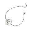 Pulsera Árbol de la Vida Europeo y Americano Comercio Exterior Nuevo Pareja Cadena O Carácter Tira Viento Frío Simple Planta Árbol Colgante Pulsera