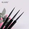 Directo de fábrica traje de bolígrafos de dibujo para uñas japoneses varilla metálica bolígrafo de pintura bolígrafo de pintura Bolígrafo de gancho cepillo para uñas