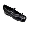 Zapatos Mary Jane de Tacón Medio Grueso Estilo Francés para Mujer, Nuevos Zapatos de Cuero de Moda Estilo Británico Primavera y Otoño 2026 para Combinar con Faldas