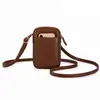 Bolso para Teléfono Móvil de Mujer de PU con Patrón de Lichi, Bolso Cruzado de Hombro Único Transfronterizo, Versátil para el Viaje Diario, Bolso de Mano a la Moda, Bolso Modelo Nuevo
