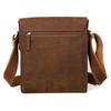 Bolso bandolera de gran capacidad de cuero genuino vintage, nicho simple, cuero Crazy Horse, bolso para hombre al por mayor, bolso de hombro de cuero vacuno para hombre, para hombre
