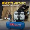 Compressor de Ar Silencioso Sem Óleo Dongcheng Q1E-FF-1200/10L Q1E-FF-1200/30L Marcenaria Pintura Gás