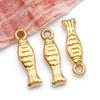 1 Acero Inoxidable Vacío Electroplateado Peces Tropicales Marinos Pez Dorado Colgante Colgante Pulsera DIY Collar Accesorios de Joyería