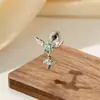 Pingente Cruz com Asas de Anjo Doce e Cool Estilo Casal Nicho Hensen Haste de Parafuso Piercing de Cartilagem Haste Óssea da Orelha