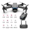 Dron E99 Plegable Transfronterizo Dron 4K Alta Definición Cámara Dual Fotografía Aérea Cuadricóptero Larga Duración Aeronave de Control Remoto