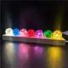 Bola de Cristal de Color Hielo Agrietado Transfronteriza Bola Sólida de Vidrio Fuente de Roca Flujo de Agua Artesanía para Bonsái Adornos de Joyería