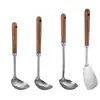 Acero Inoxidable 304 Hogareño Corazón de Nogal Forma de Corazón Cuchara para Sopa Colador Cuchara para Papilla Cabeza de Champiñón Olla de Cocina Pala Suministros de Cocina