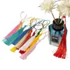 Atacado de Fábrica Ornamento Pendurado Estilo Antigo Marcador de Página Leque Festivo Tassel Colorido Embalagem Presente Cortina Pequeno Tassel