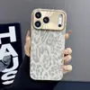 Capa Estilo Europeu e Americano Personalizada Galvanizada Estampa de Leopardo Adequada para iPhone 17 Pro Max, Capa para Celular Apple 16, Capa de Cobertura Total 14/15