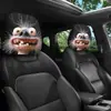 Funda para reposacabezas de coche con diseño de cachorro animal, funda de asiento a prueba de polvo, estilo lindo, almohada de coche, almohada para el cuello