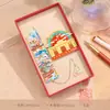 Marcador de página de pintura Metal City Pegatinas para refrigerador Marcador de página hueco personalizado Marcador de página para niños Marcador de página para adultos Caja de regalo creativa