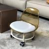 Acrílico polia universal roda casa fezes quarto com bebê ins sala de estar pequeno banco silencioso roda baixo banco atacado