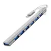 Base de Expansión Lateral USB Extensor Cuatro en Uno Multifunción Hub Otg Adecuada para Portátil Apple Tipo C