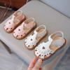 Nuevas Sandalias de Cuero para Niñas 2026 para Bebés de 1-2 Años, Zapatos para Bebé Cerrados de Suela Suave, Zapatos de Princesa de Verano para Bebés Anti-Patadas