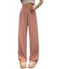 Pantalones de pierna ancha de seda negra helada premium para mujer, de verano, cintura alta, fluidos, nuevo estilo 2025, rectos casuales deportivos, a prueba de mosquitos, protección solar