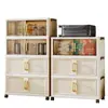 Gabinete de Almacenamiento Plegable Ancho 40-80 para Uso Doméstico, Estante de Almacenamiento Multicapa, Gabinete de Plástico para Almacenamiento de Juguetes para Bebés y Niños Sin Instalación