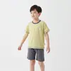 Camiseta Modal Infantil Meninos Verão Seda Gelada Fina Top Único Meninas Classe A Alta Elástica Roupas de Casa Pijamas para Vestir Exteriores