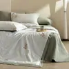 Juego de Cuatro Piezas de Colcha de Verano de Algodón Hielo Jie Liya, Juego de Cuatro Piezas de Colcha de Verano de Hilo de Bambú, Colcha de Aire Acondicionado, Adquisición de Regalos, Disponible para Venta al por Mayor