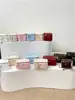 Mini bolso para labiales para mujer, bolso pequeño tipo caja estilo Chanel con cadena de rombos, bolso cruzado decorativo versátil