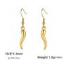 Europa y Estados Unidos suministro mayorista transfronterizo de colgante de forma irregular, joyería de regalo de dama chili, aretes de acero inoxidable