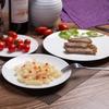 Vajilla creativa de cerámica, plato sencillo, plato de desayuno, plato de carne de porcelana blanca para el hogar, platos fríos, plato de comida occidental, plato, plato