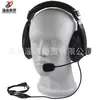 Headset Walkie-Talkie com Redução de Ruído Duplo, Microfone em Haste, Função de Controle de Voz Vox, Conector K