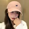 Boné de Baseball Bordado de Pônei Fofo Estilo Coreano para Mulheres, Tamanho Grande, Ajuste Profundo, Fashion, Emagrecimento Facial, Tendência