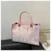 2025 Nuevo Estilo Simple Casual Moda Gran Capacidad Bordado Hilo Bordado Bolso Tote de Hombro y Mano para el Brazo Bolsos para Mujer