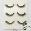 Mecanismo de Nuevo Producto Transfronterizo Pestañas Postizas Suaves Cruzadas Realistas Maquillaje Natural Pestañas Acrílicas Tres Pares Explosiones