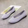 Comercio Electrónico Transfronterizo Nuevos Zapatos de Mujer Flyknit Transpirables Mocasines Suela Suave Cómodos Zapatos Planos Punta Cuadrada Casual Zapatos de Mamá Mujer