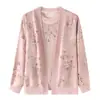 Conjunto de top de manga larga para mujer de mediana edad, ropa de madre, nueva colección de otoño 2026, nuevo conjunto de punto de algodón para mujer de mediana edad