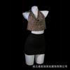 Noite às Profundezas de Lingeries Sexy, Saia de Quadril Sexy Transparente com Estampa de Leopardo, Uniforme de Pijama Tentação Pura Lust Qqny Suit