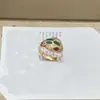 Anillo Serpiente Baojia Versión de Alta Gama Transfronteriza Europea y Americana, Finamente Elaborado con Nácar Blanco Natural y Malaquita, Combinando Diseño Original