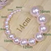 Perla de Imitación 294 Rosa Redonda Brillo Fuerte Semaladrada Cristal Cuentas Sueltas Cuentas de Cristal Perla Accesorios para Joyería DIY Dulce Fresco